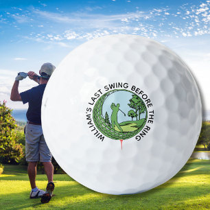 Bachelor Party Golfer Name Last Swing Golfball