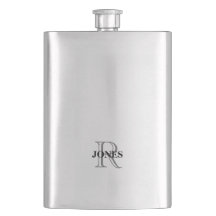 Bachelor Party Groom Flask Monogram Gift