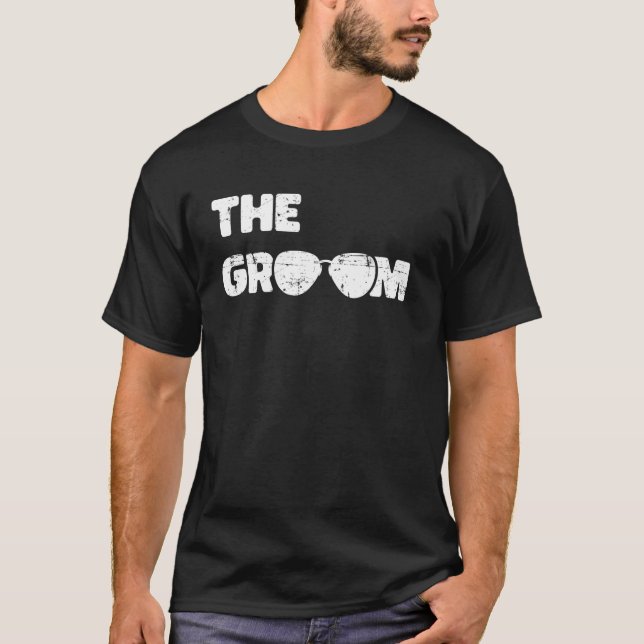 Bachelor Party Groom Sonnenbrille T-Shirt Bachelor (Vorderseite)