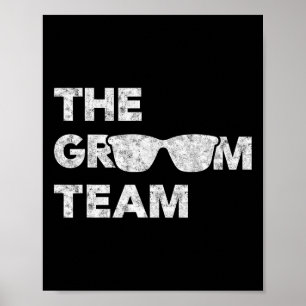 Bachelor Party Groom Team Vintages T-Shirt Stag Pa Poster
