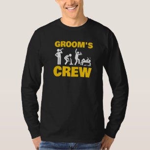 Bachelor Party Grooms Crew Stag Wedding Party Mens T-Shirt