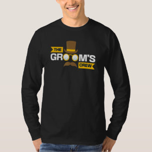 Bachelor Party Grooms Crew Stag Wedding Party Mens T-Shirt