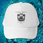 Bachelor Party Hat | Cruise Stag Party Truckerkappe<br><div class="desc">Bachelor Party Hat | Die Personalisierten Hüte des Cruise Stag Party sind die perfekte Erinnerung an Ihren besonderen Tag. Herzlich willkommen zu einer lustigen und unvergesslichen Junggesellen-Party! Fügen Sie diesem Design Ihre benutzerdefinierte Formulierung hinzu, indem Sie die Felder "Diese Designvorlage bearbeiten" auf der rechten Seite des Elements verwenden, oder klicken...</div>