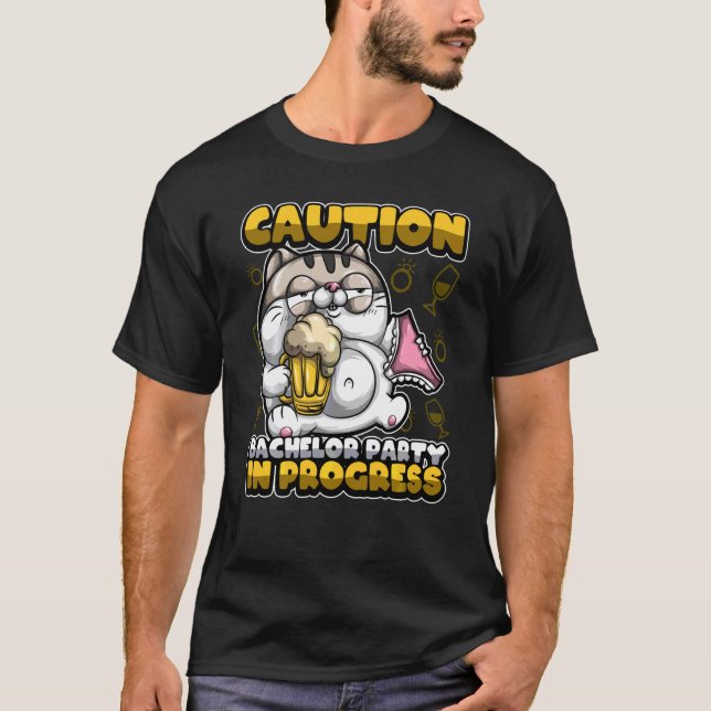 Bachelor Party im Gräueltränk T-Shirt (Vorderseite)