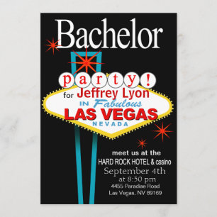 Bachelor Party in Las Vegas Einladung
