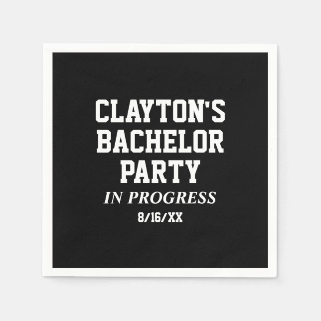 Bachelor Party in Progress Napkins Serviette (Vorderseite)