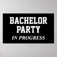 Bachelor Party in Progress Poster