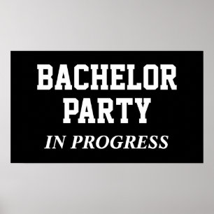 Bachelor Party in Progress Poster