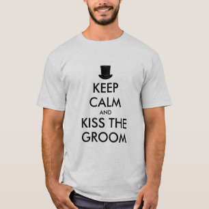 Bachelor Party in Shirt   KeepCalm und Kiss-Bräuti