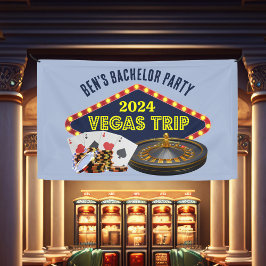 Bachelor Party Las Vegas Trip Casino Banner