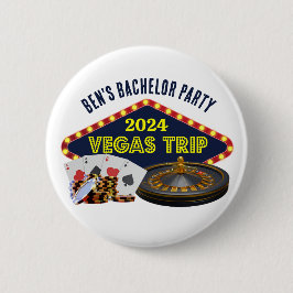 Bachelor Party Las Vegas Trip Casino Button