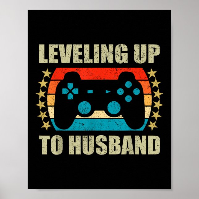 Bachelor-Party-Leveln für husbändisches Gaming Poster (Vorne)