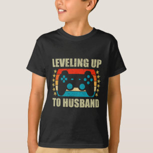 Bachelor-Party-Leveln für husbändisches Gaming T-Shirt