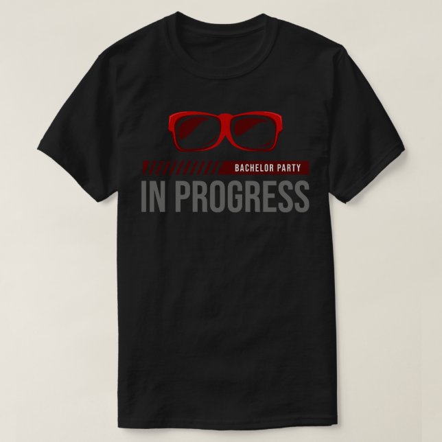 Bachelor Party mit Sonnenbrille T-Shirt (Design vorne)