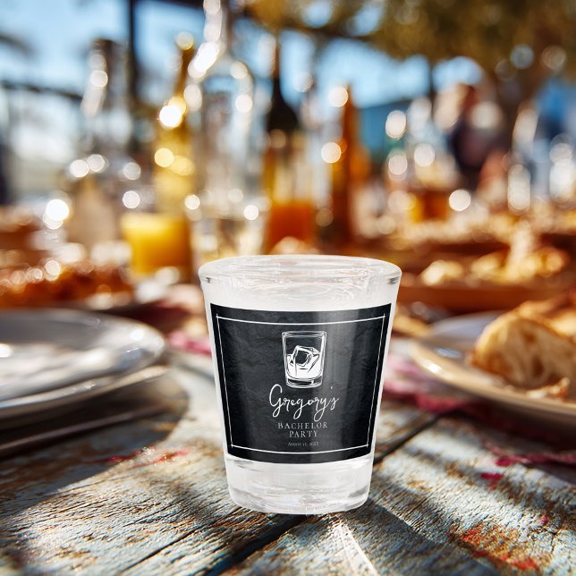 Bachelor Party modern und stilvoll Schnapsglas (Von Creator hochgeladen)