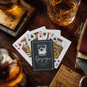 Bachelor Party modern und stilvoll Spielkarten