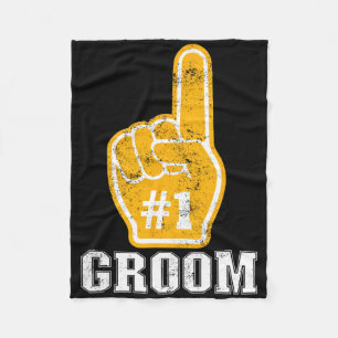 Bachelor Party Orange Foam Finger Groom 1 Fleecedecke