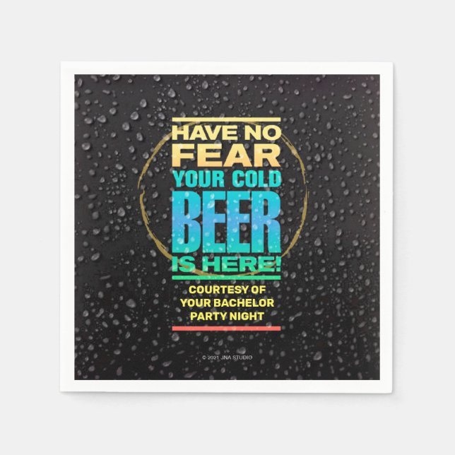 Bachelor Party Paper Napkin Serviette (Vorderseite)