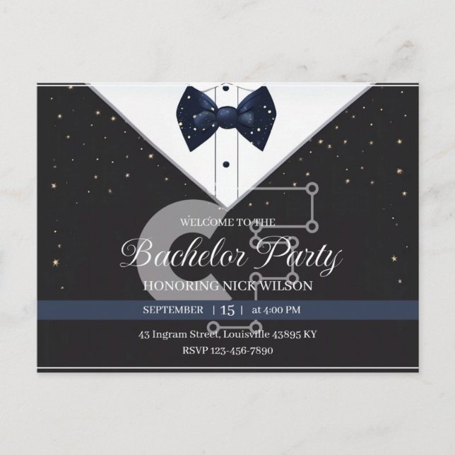 Bachelor Party Postkarte (Vorderseite)