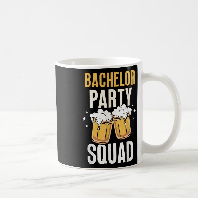 Bachelor Party Squad Bridge Groom Team Kaffeetasse (Rechts)