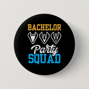 Bachelor Party Squad Bridge Team Groom 1 Button