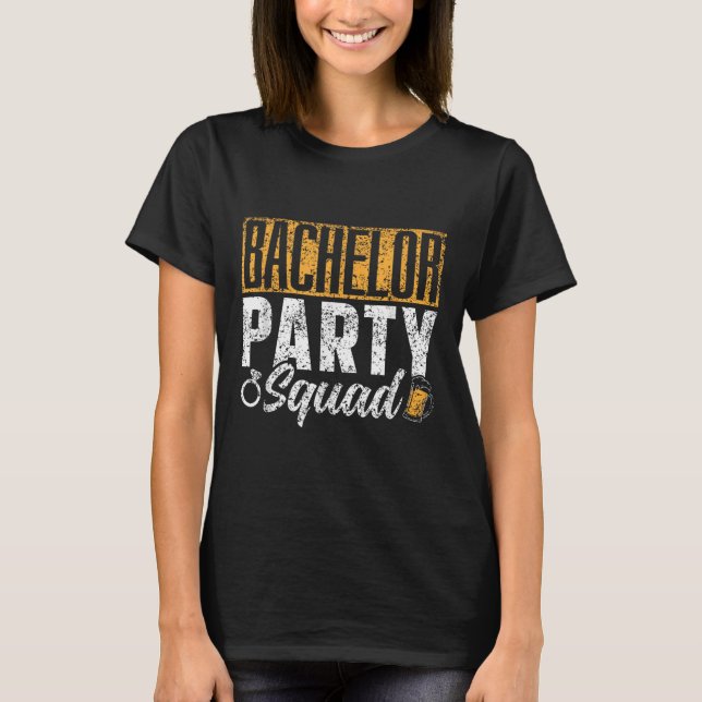 Bachelor Party Squad Briom Team _1 T-Shirt (Vorderseite)