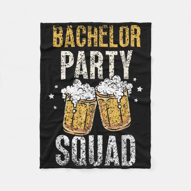 Bachelor Party Squad Briom Team _4 Fleecedecke (Vorderseite)