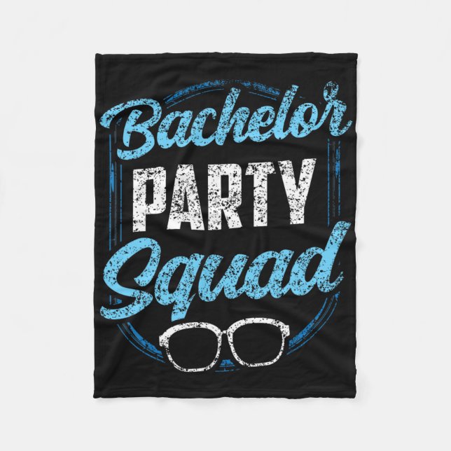 Bachelor Party Squad Team Bride Groom Fleecedecke (Vorderseite)