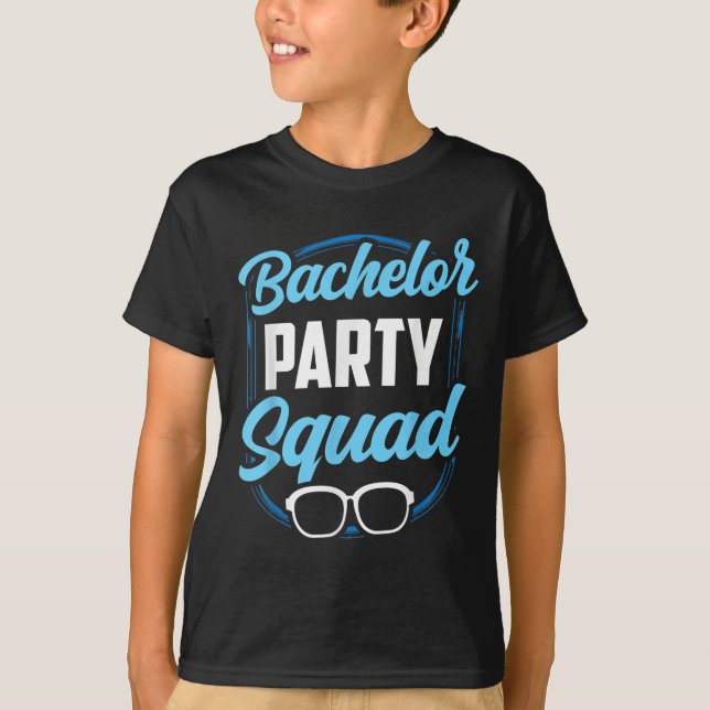 Bachelor Party Squad Team Bride Groom T-Shirt (Vorderseite)