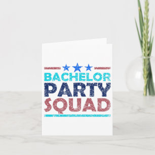 Bachelor Party Squad Team Bridge Groom 2 Karte