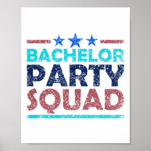 Bachelor Party Squad Team Bridge Groom 2 Poster