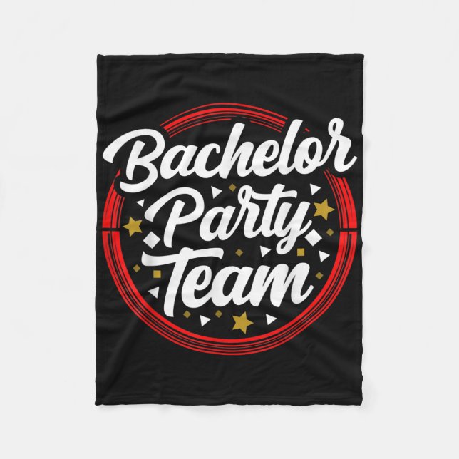 Bachelor Party Team Bride Groom _2 Fleecedecke (Vorderseite)