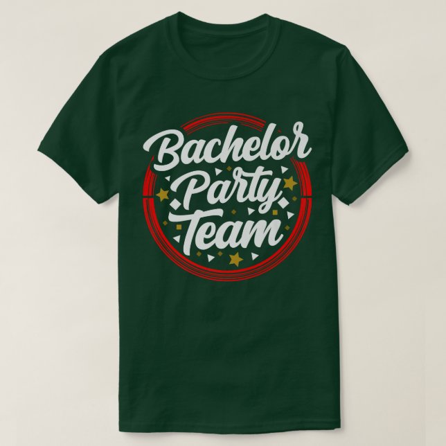 Bachelor Party Team Bride GroomT-Shirt T-Shirt (Design vorne)