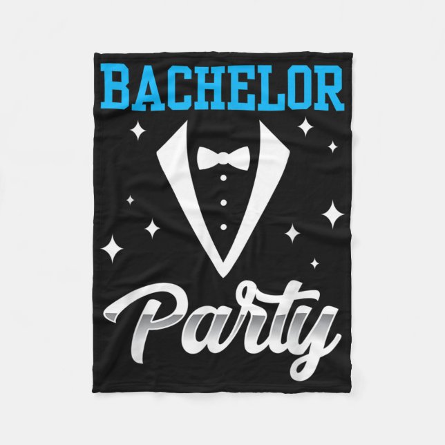 Bachelor Party Team Groom Bride _5 Fleecedecke (Vorderseite)