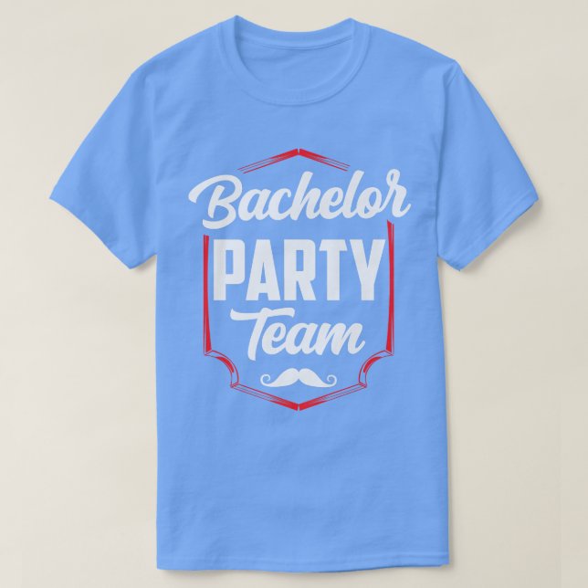 Bachelor Party Team Groom Bride  T-Shirt (Design vorne)
