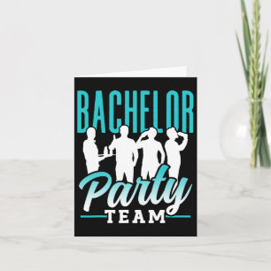 Bachelor Party Team Groom Bridge 2 Karte
