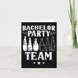Bachelor Party Team Groom Bridge 4 Karte