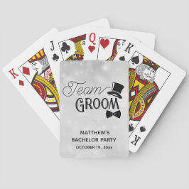 Bachelor Party Team Groom Wedding Spielkarten