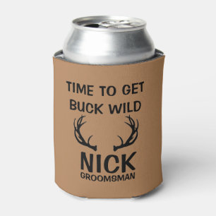 Bachelor Party Trauzeuge Antlers BUCK WILD COOLER Dosenkühler