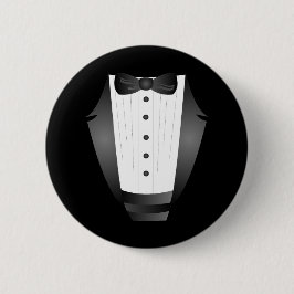 Bachelor Party Trauzeuge Team Groom black tuxedo Button