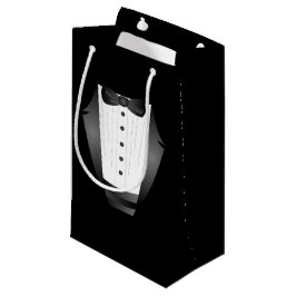 Bachelor Party Trauzeuge Team Groom black tuxedo Kleine Geschenktüte