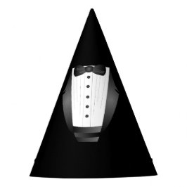 Bachelor Party Trauzeuge Team Groom black tuxedo Partyhütchen