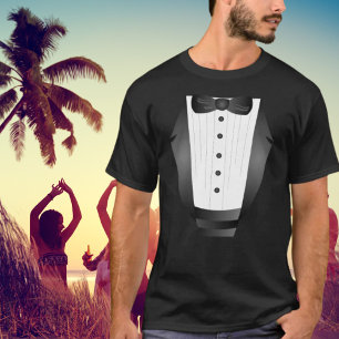 Bachelor Party Trauzeuge Team Groom black tuxedo T-Shirt