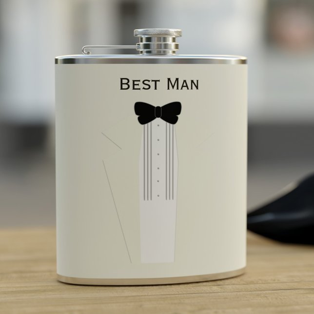 Bachelor Party Trauzeuge Tuxedo Wedding Flask Flachmann (Von Creator hochgeladen)