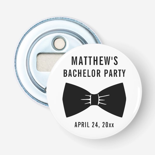 Bachelor Party Tuxedo Bow Krawatte Gastgeschenk Ho Flaschenöffner (Vorderseite)