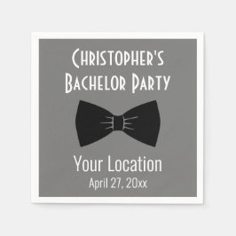 Bachelor Party Tuxedo Bow Krawatte Hochzeit Serviette