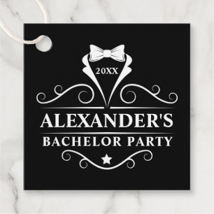 Bachelor Party Tuxedo Krawatte Black Geschenkanhänger