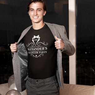 Bachelor Party Tuxedo Krawatte Black T-Shirt