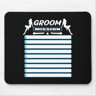 Bachelor Party with Checklist - Aufgaben für die G Mousepad