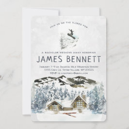 Bachelor Party Wochenende Skireise Einladung